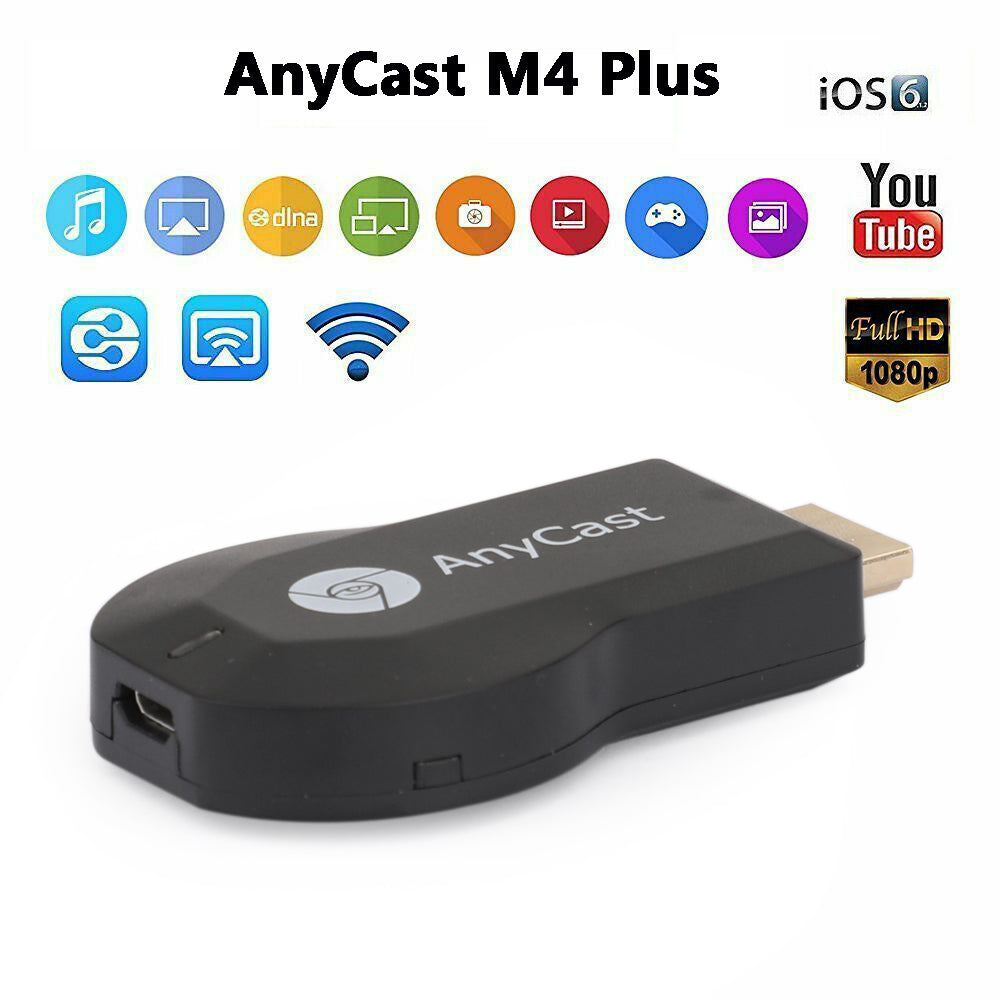 4K M4+ Air Play HD TV Stick WIFI Display Receiver Dongle Streamer