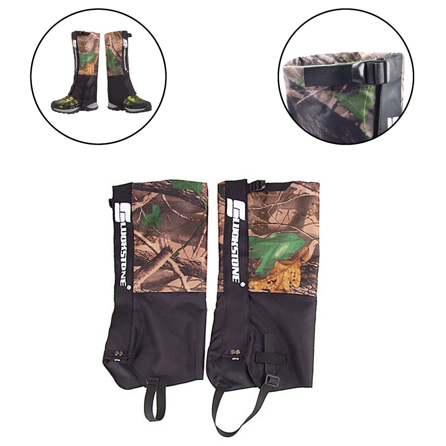 Tactical Waterproof Outdoor Hiking Walking Climbing Hunting Snow Legging Gaiters