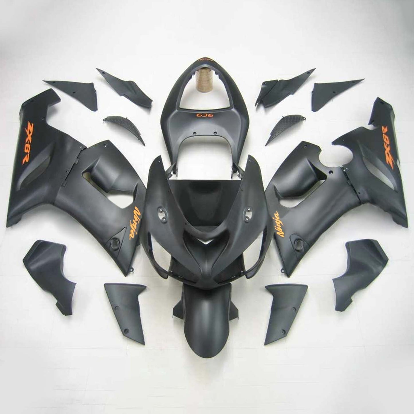 2005-2006 Kawasaki ZX6R 636 Amotopart Injection Fairing Kit Bodywork Plastic ABS #134