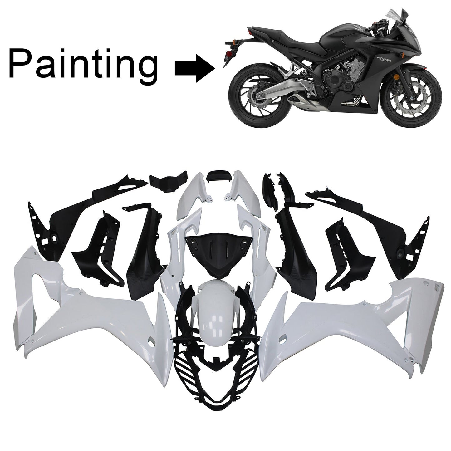 2017-2019 Honda CBR650F Injection Fairing Kit Bodywork Plastic ABS #103