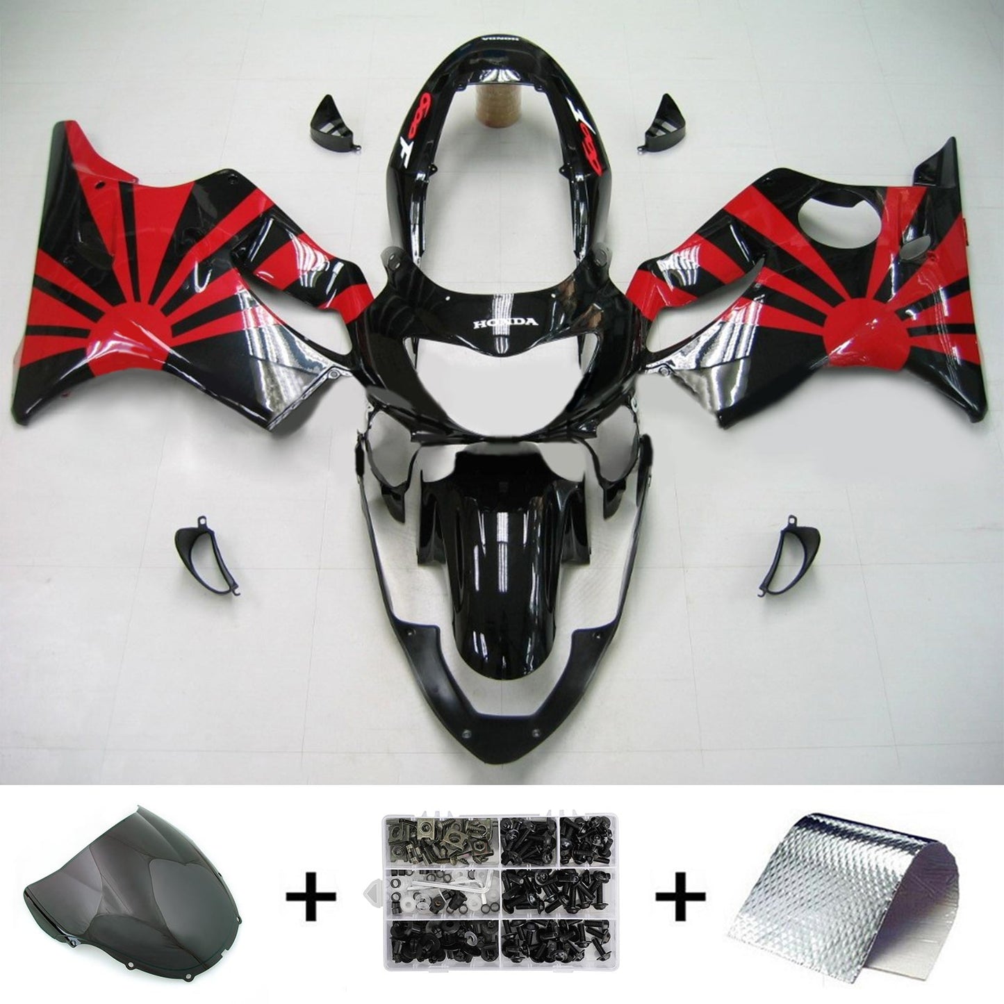 1999-2000 Honda CBR600F4 Amotopart Injection Fairing Kit Bodywork Plastic ABS #119