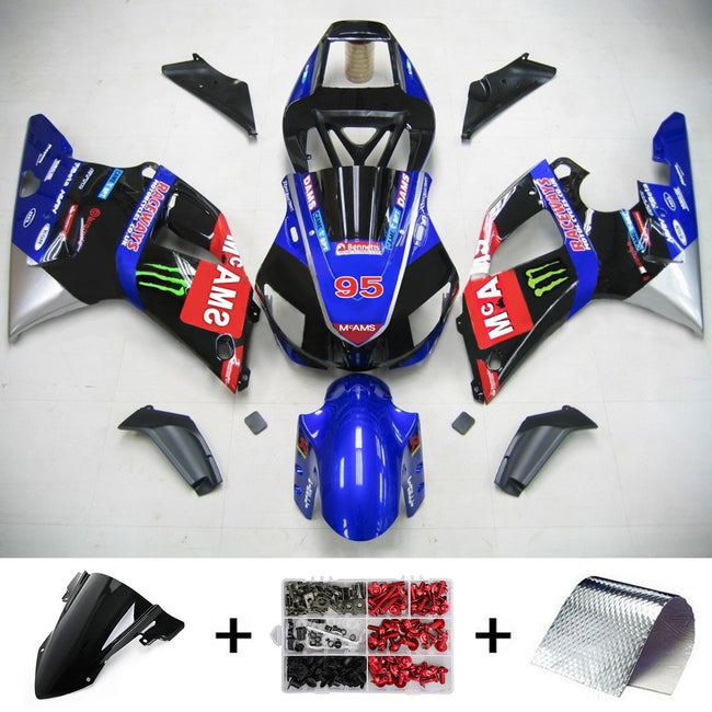 1998-1999 Yamaha YZF 1000 R1 Injection Fairing Kit Bodywork Plastic ABS #110