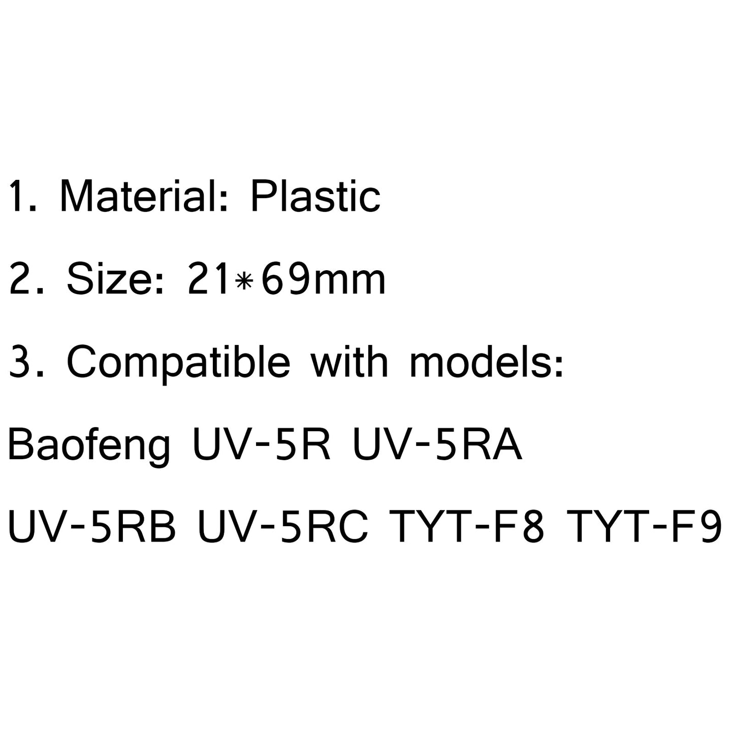10x Battery Belt Clip For Baofeng UV-5R UV-5RA UV-5RB UV-5RC TYT-F8/F9 Radio