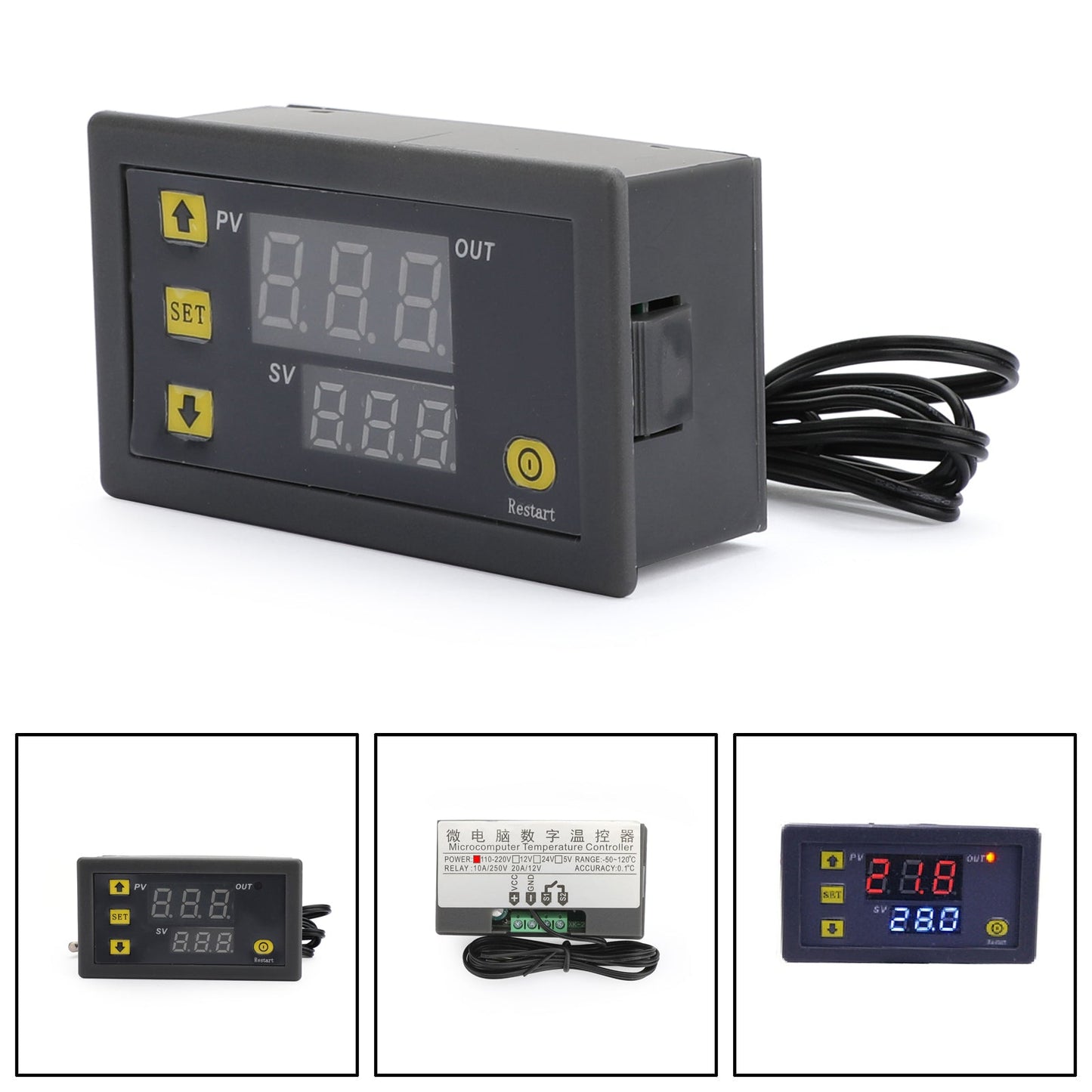 STC-1000 Digital 12V/24V/220V Temperature Controller Thermostat Aquarium Sensor