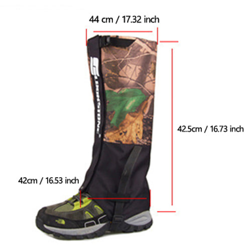 Tactical Waterproof Outdoor Hiking Walking Climbing Hunting Snow Legging Gaiters