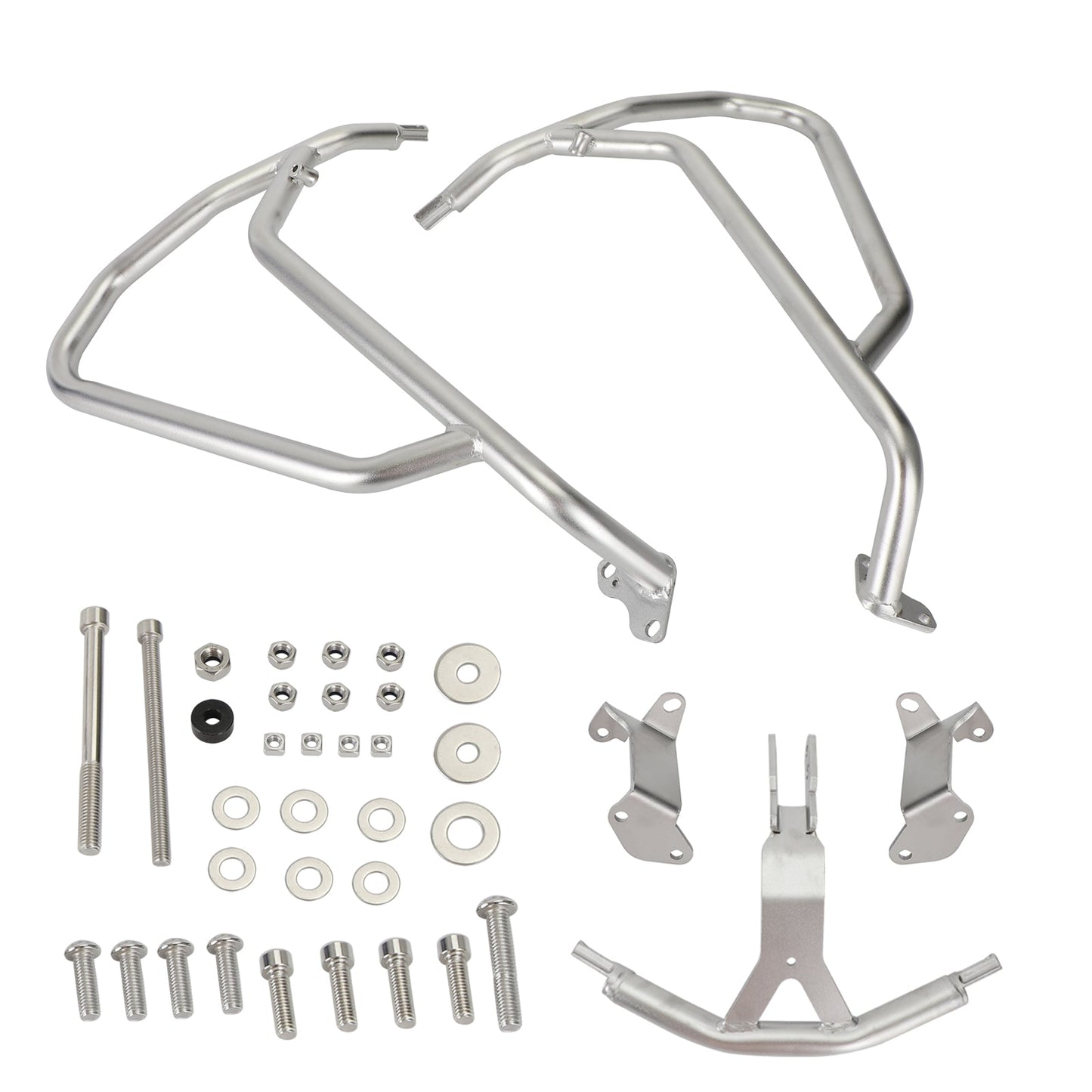 Upper Engine Guard Frame Crash Bar Steel Silver For Honda Crf 1100L Adv 20+ 22