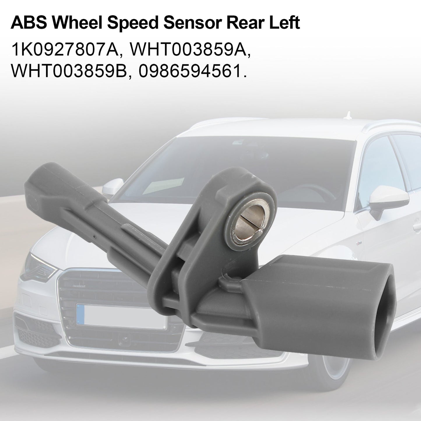 ABS Wheel Speed Sensor Rear Left for Audi Q3 for VW Golf Passat 1K0927807A