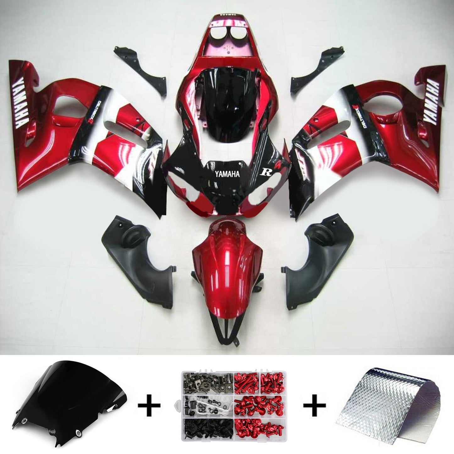 1998-2002 Yamaha YZF 600 R6 Injection Fairing Kit Bodywork Plastic ABS #102