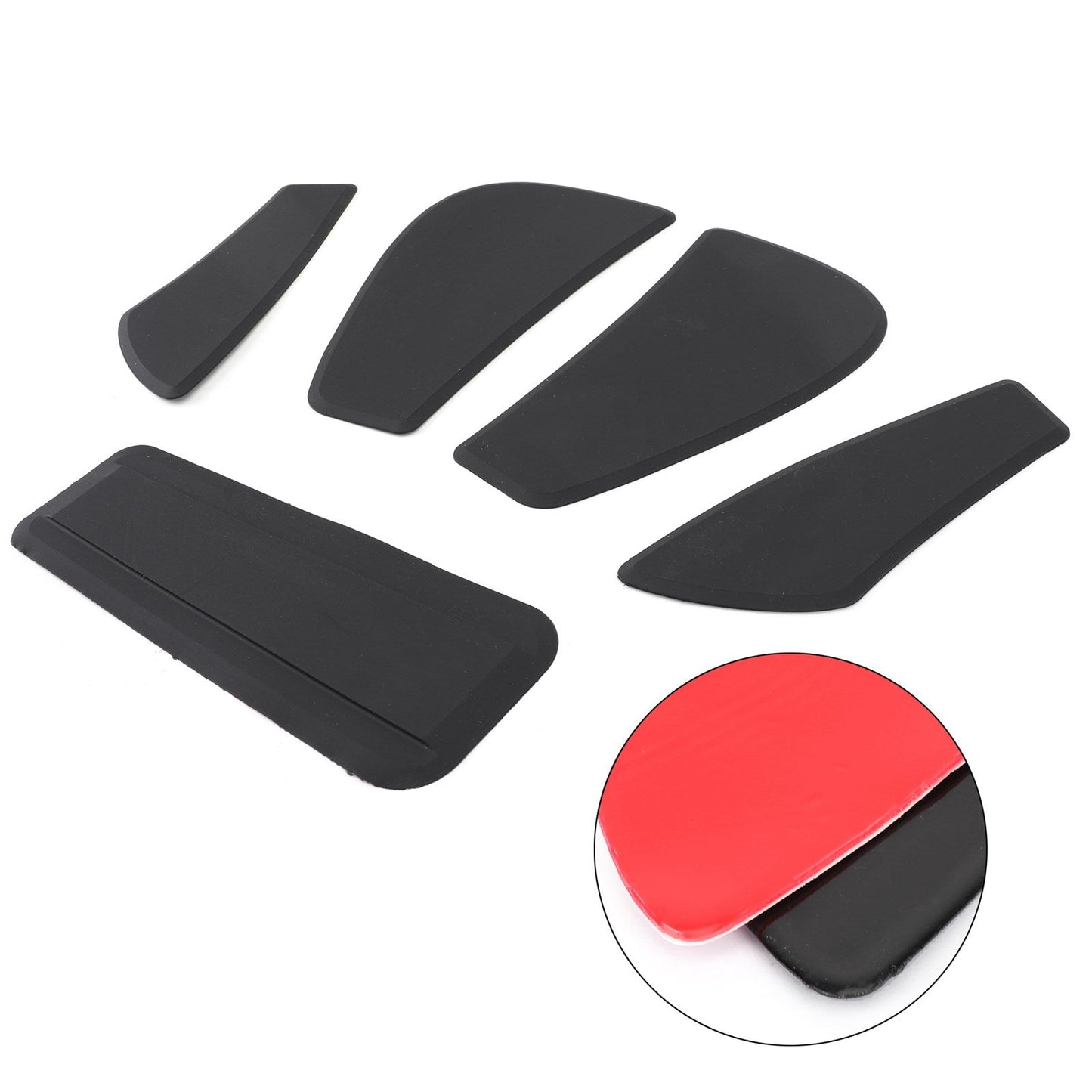 5X Side Tankpad Fuel Tank Protector Fit For Bmw R1200Rt Lc 2013-2019 Rubber