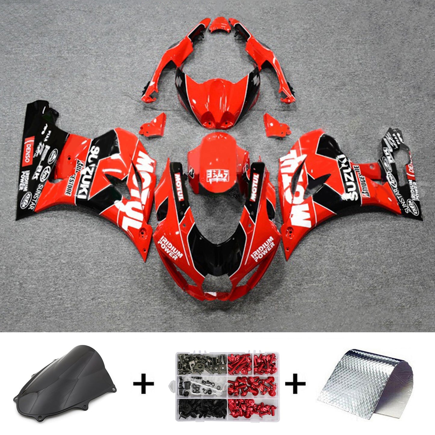 2017-2024 Suzuki GSXR1000 K17 Injection Fairing Kit Bodywork Plastic ABS #101