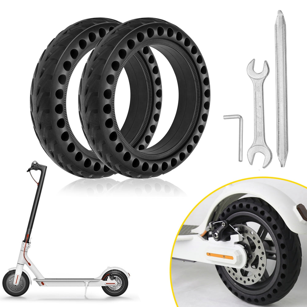 2×8.5“solid Electric Scooters Tires W/3 Tools For Xiaomi m365 gotrax gxl/XR
