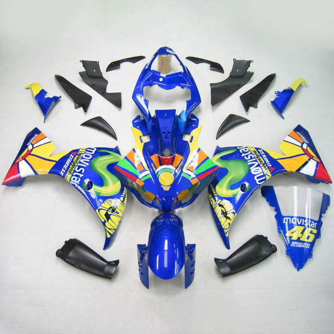 2009-2011 Yamaha YZF 1000 R1 Injection Fairing Kit Bodywork Plastic ABS #110