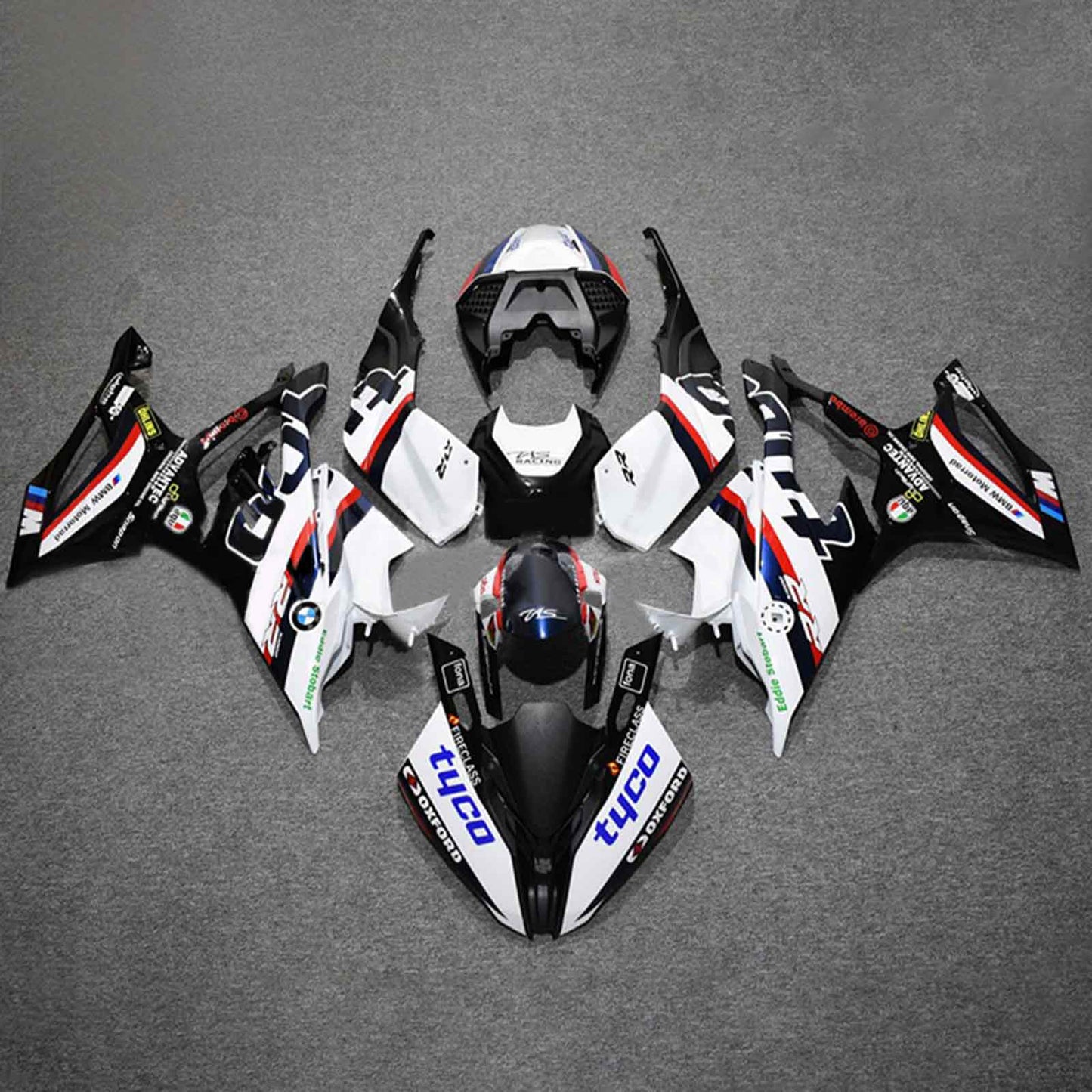 2019-2022 BMW S1000RR Amotopart Injection Fairing Kit Bodywork Plastic ABS #118