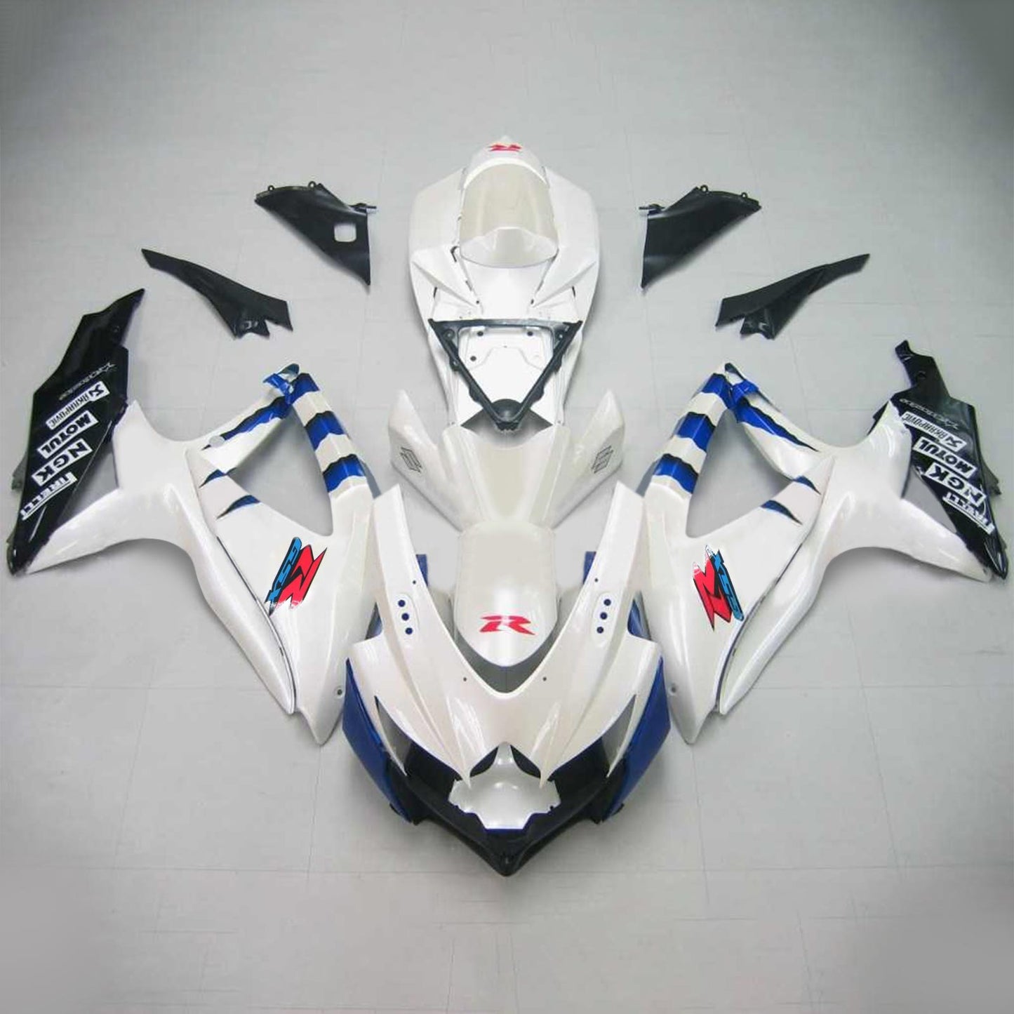 2008-2010 Suzuki GSXR 600/750 K8 Amotopart Injection Fairing Kit Bodywork Plastic ABS #125