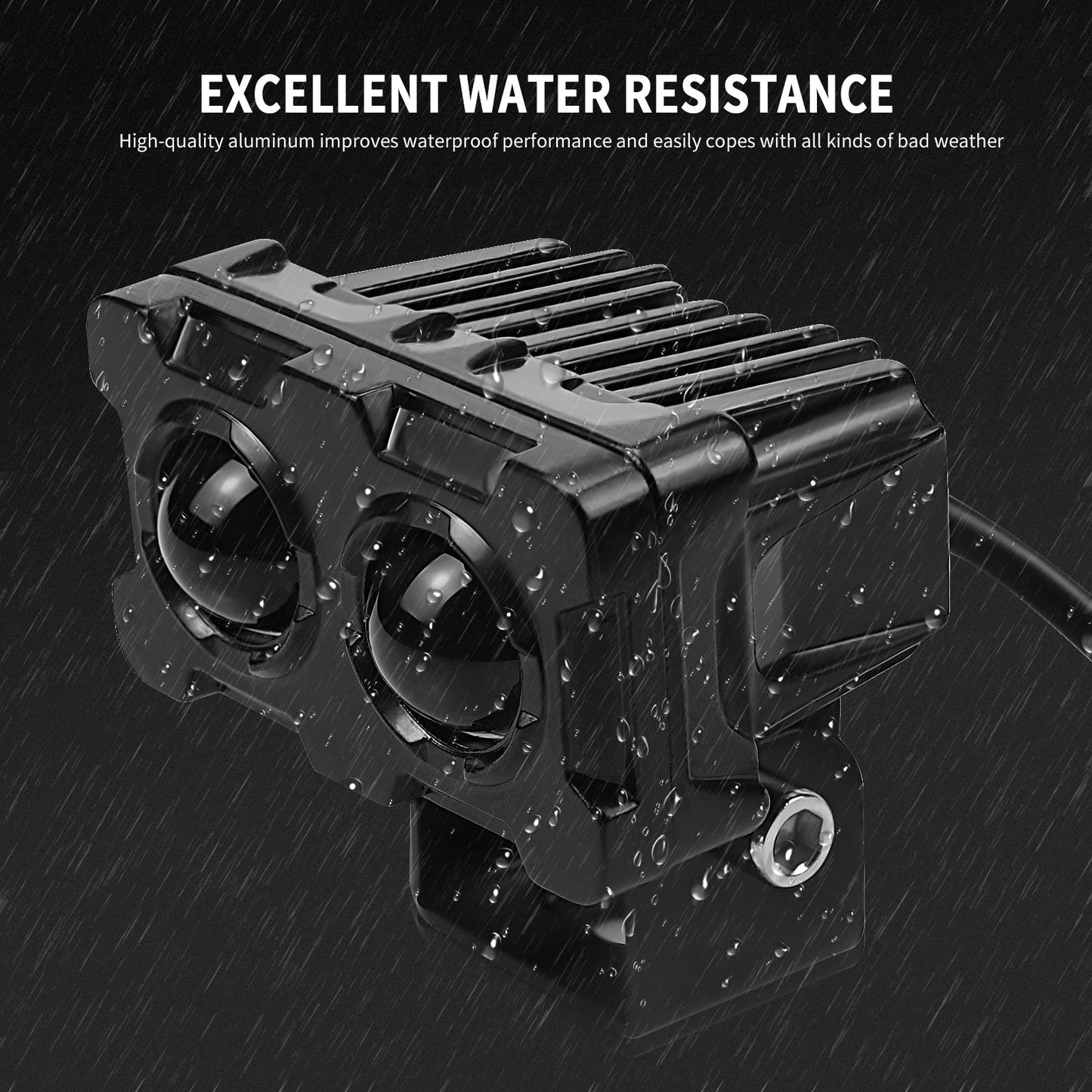 Electric Led Worklight Motorcycle Spotlight Front Waterproof Headlight 30W 45W