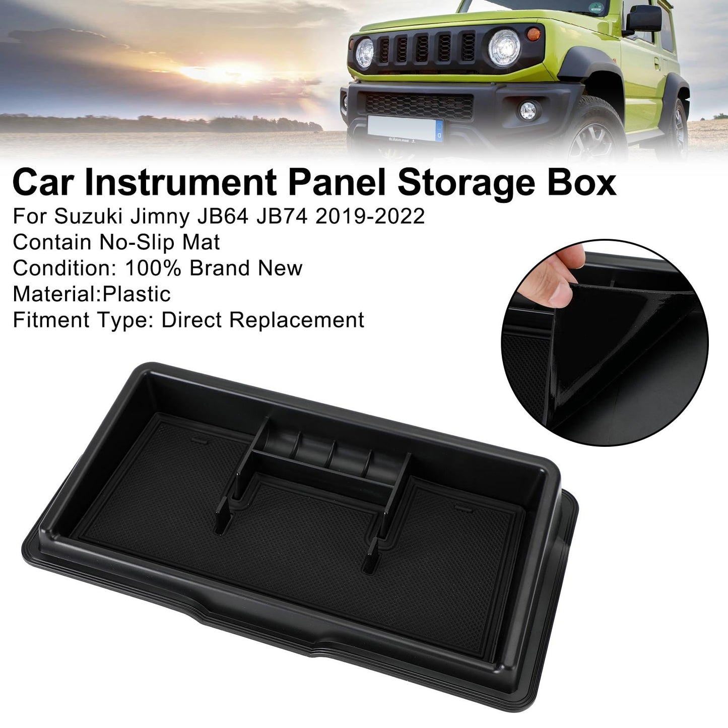 Jimny JB64 JB74 2019-2022 Car Instrument Storage Box Organiser Phone Holder