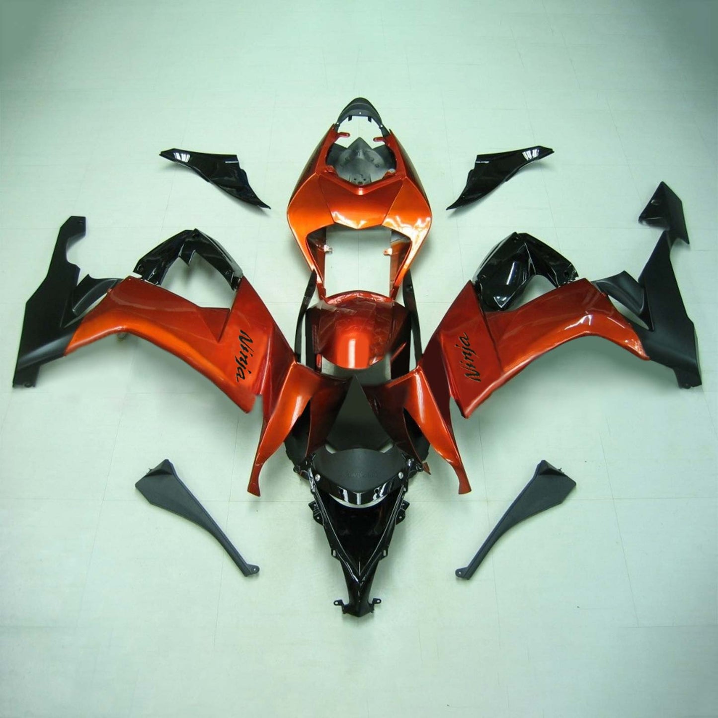 2008-2010 Kawasaki ZX10R Amotopart Injection Fairing Kit Bodywork Plastic ABS #114