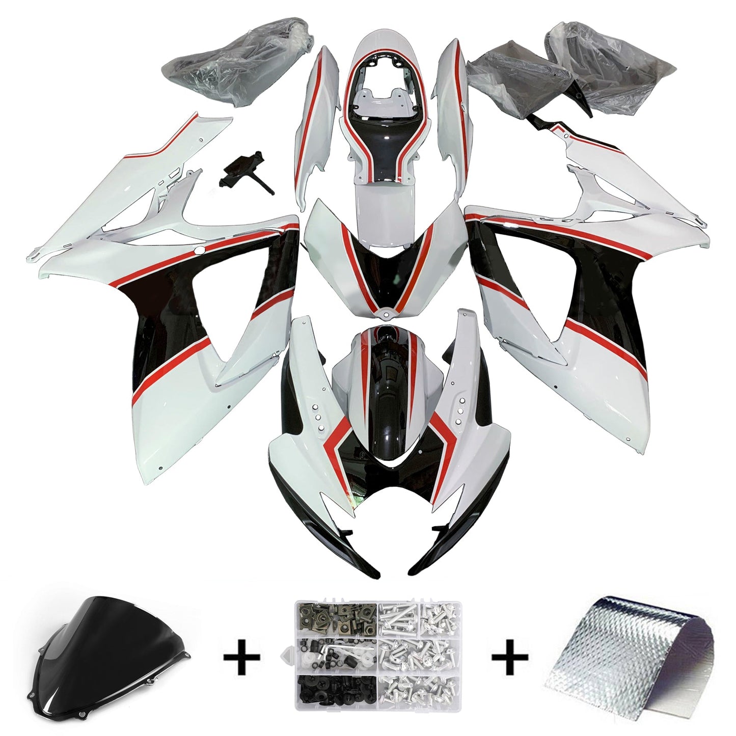 2006-2007 Suzuki GSXR 600/750 K6 Fairing Kit Bodywork Plastic ABS