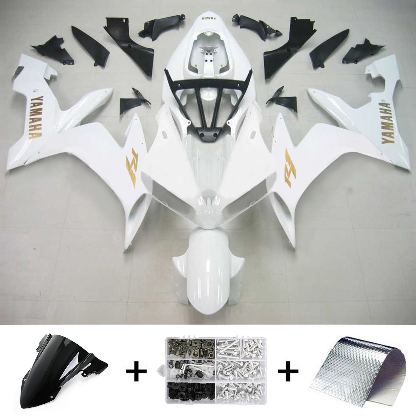 2004-2006 Yamaha YZF 1000 R1 Amotopart Injection Fairing Kit Bodywork Plastic ABS #122