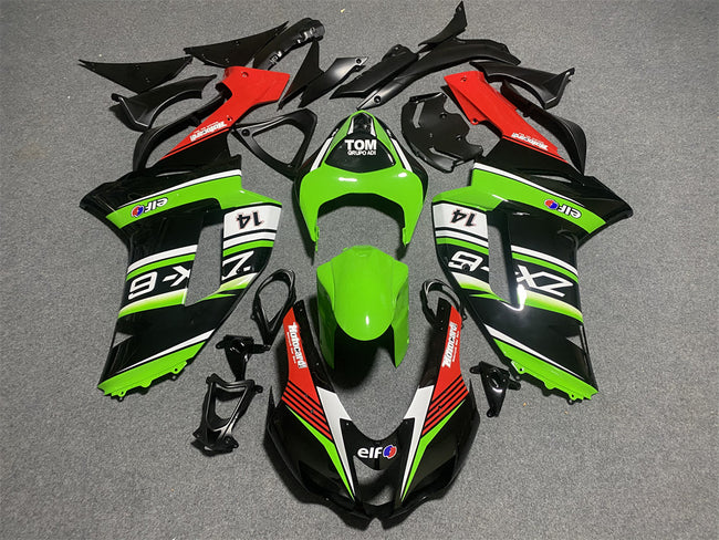 2007-2008 Kawasaki ZX6R 636 Injection Fairing Kit Bodywork Plastic ABS #21