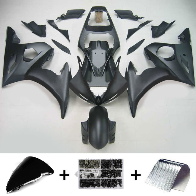 2005 Yamaha YZF 600 R6 Injection Fairing Kit Bodywork Plastic ABS #124