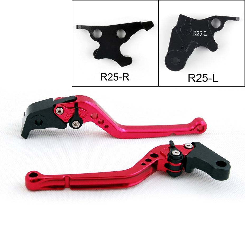 Long Brake Clutch Levers For Yamaha YZF R3 2015 YZF R25 2014-2015 Black