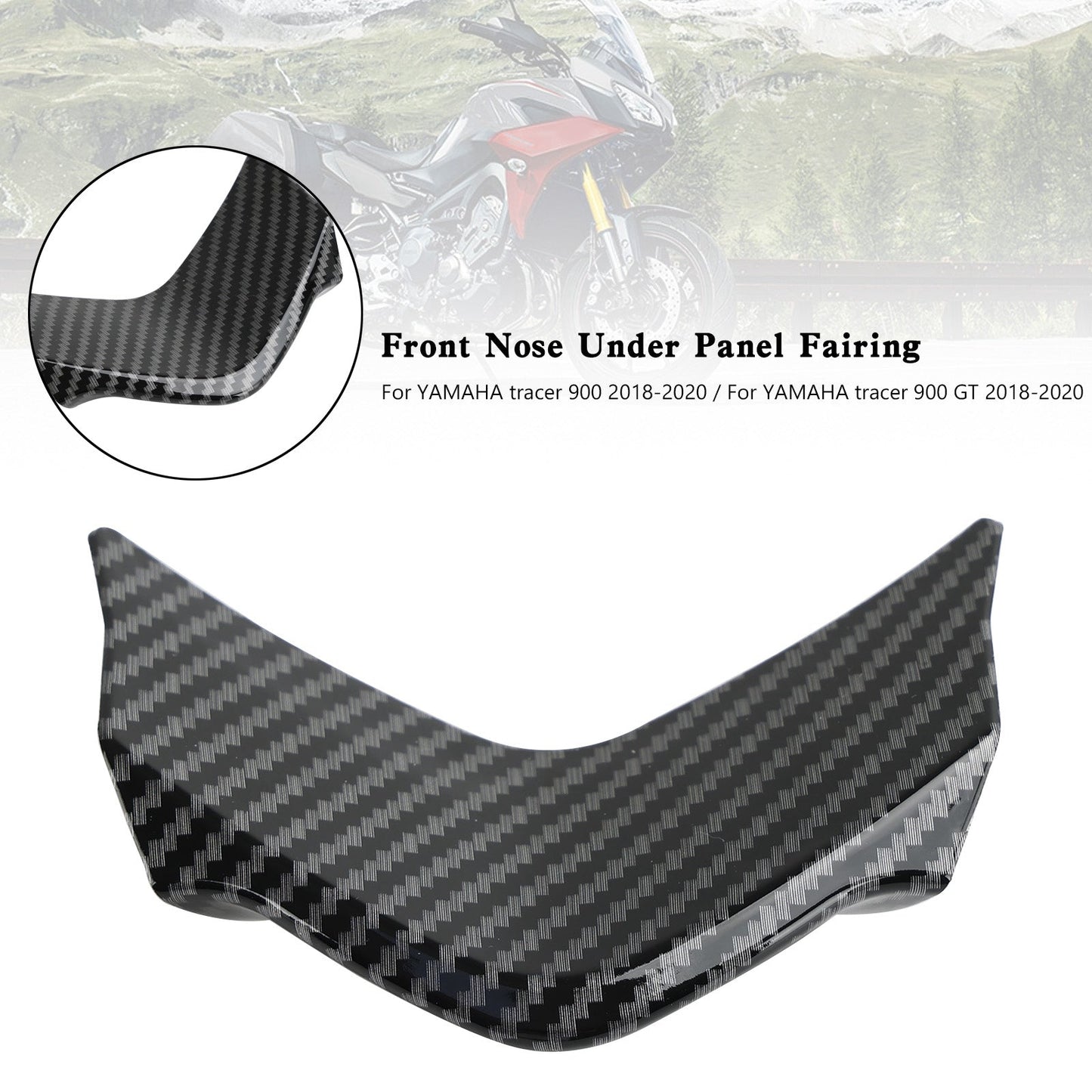 Yamaha Tracer 900 / GT 2018-2020 Carbon Front Nose Under Panel Fairing