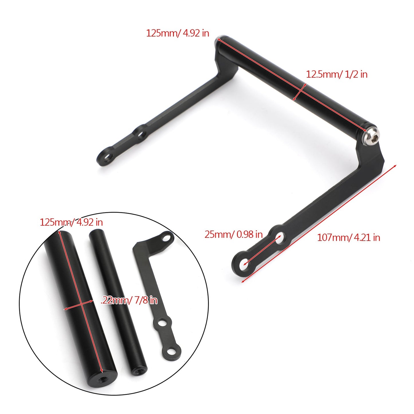 Navigation Bracket Smartphone Holder For Kawasaki KLZ1000 LT Versys 1000 17-18