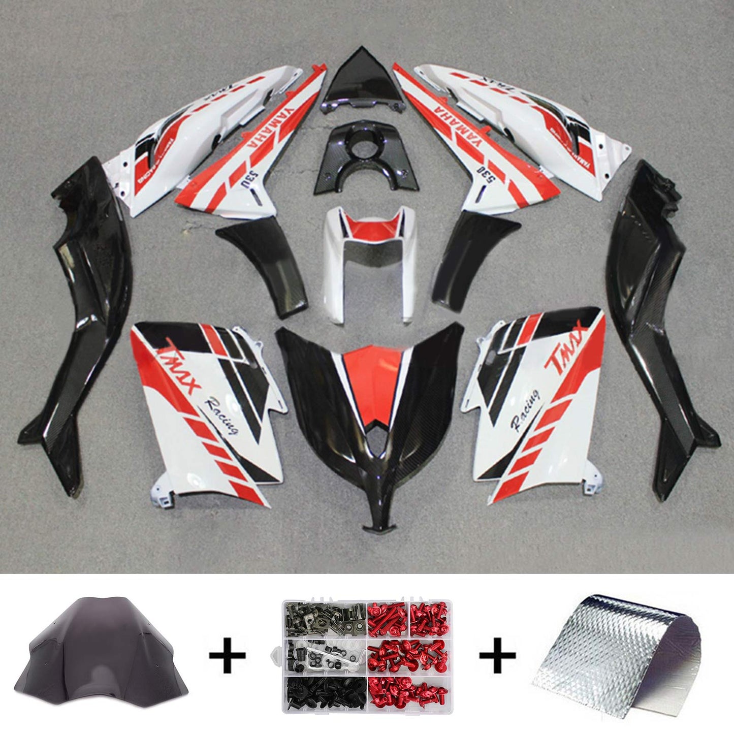 2012-2014 Yamaha T-Max TMAX530 Injection Fairing Kit Bodywork#132