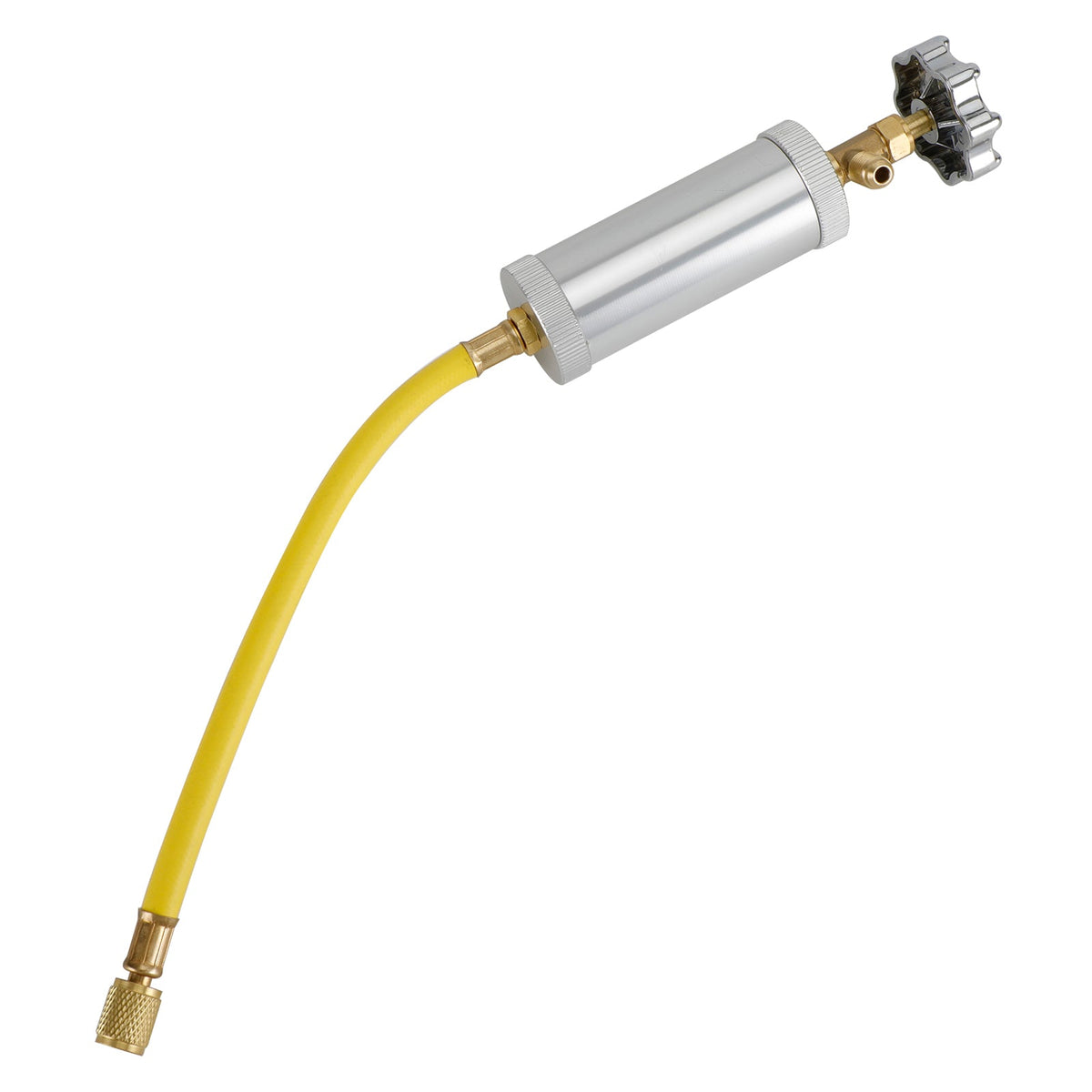 2OZ R134A R12 Hand Turn Pump Oil Injection Oil&Dye Injector Vehicle A/C Adapter