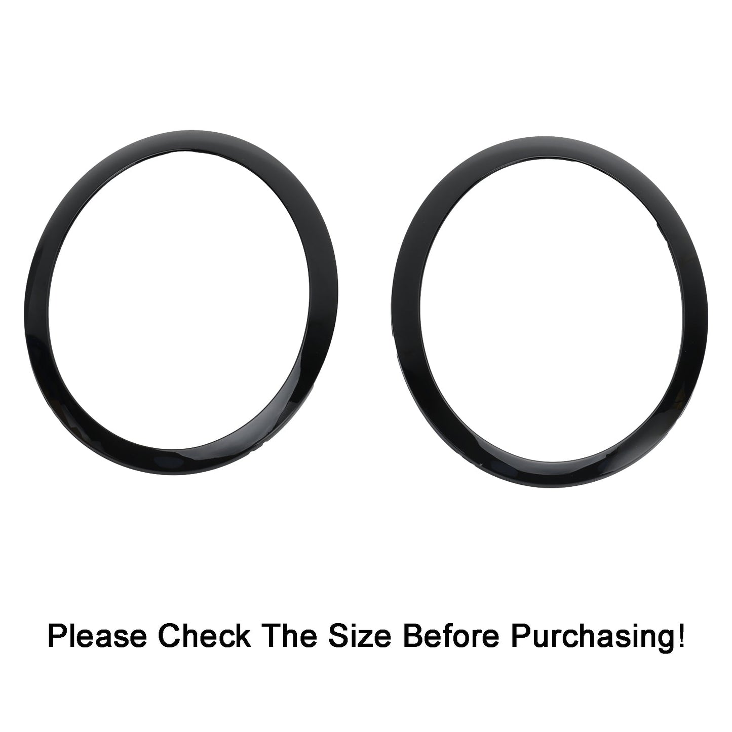 Mini Cooper One R50 R52 R53 2001-2006 2pcs Headlight Trim Ring