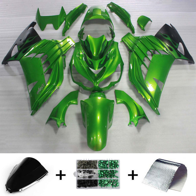 2006-2011 Kawasaki ZX14R Injection Fairing Kit Bodywork Plastic ABS#121