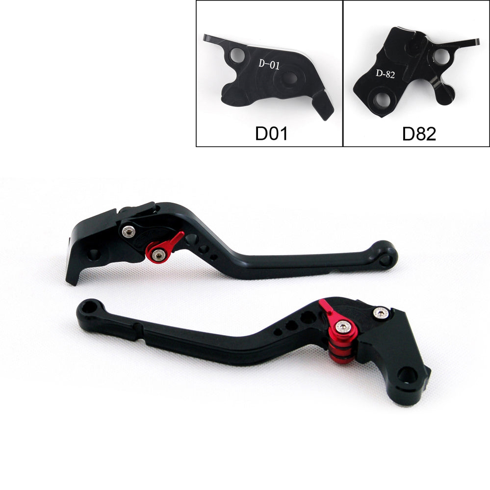 Long Brake Clutch Levers For Ducati HYPERMOTARD 821 SP 2013-2015 Black