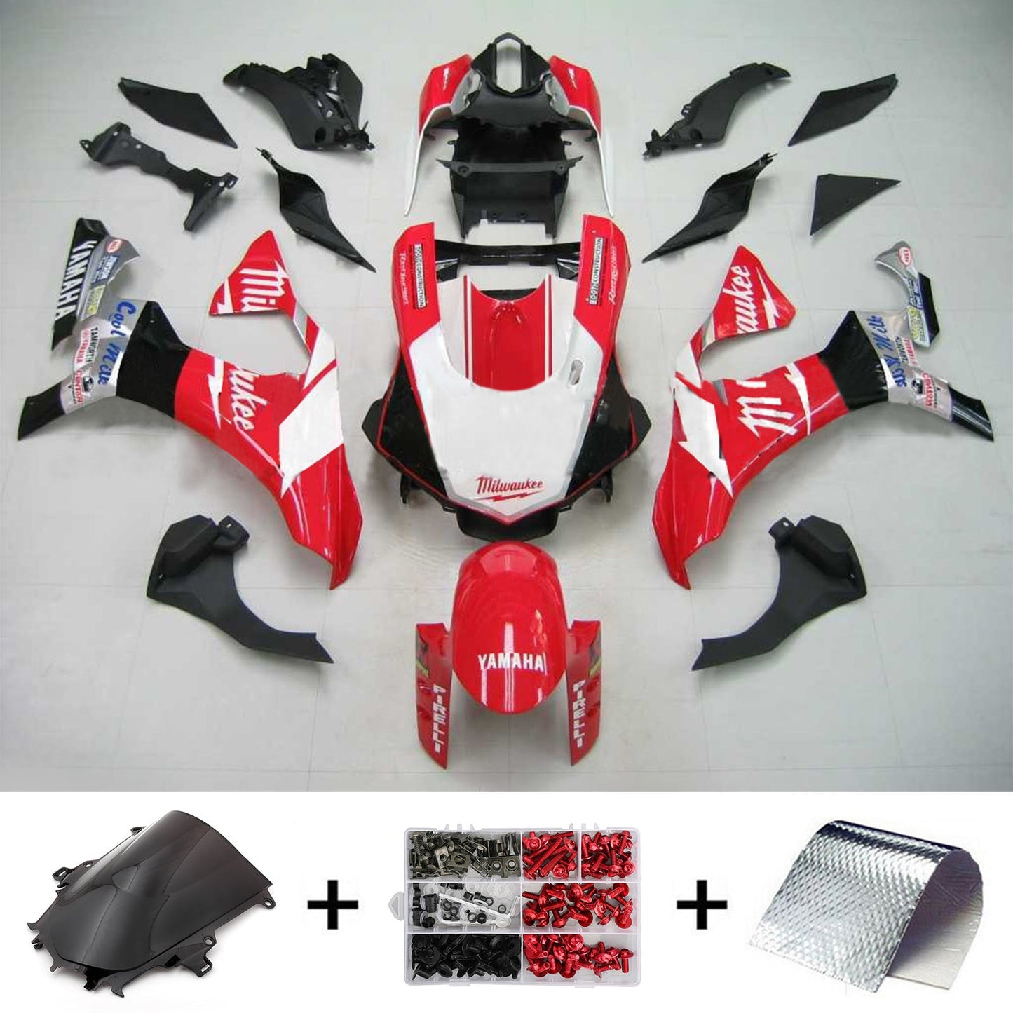 2015-2019 Yamaha YZF 1000 R1 Injection Fairing Kit Bodywork Plastic ABS #103