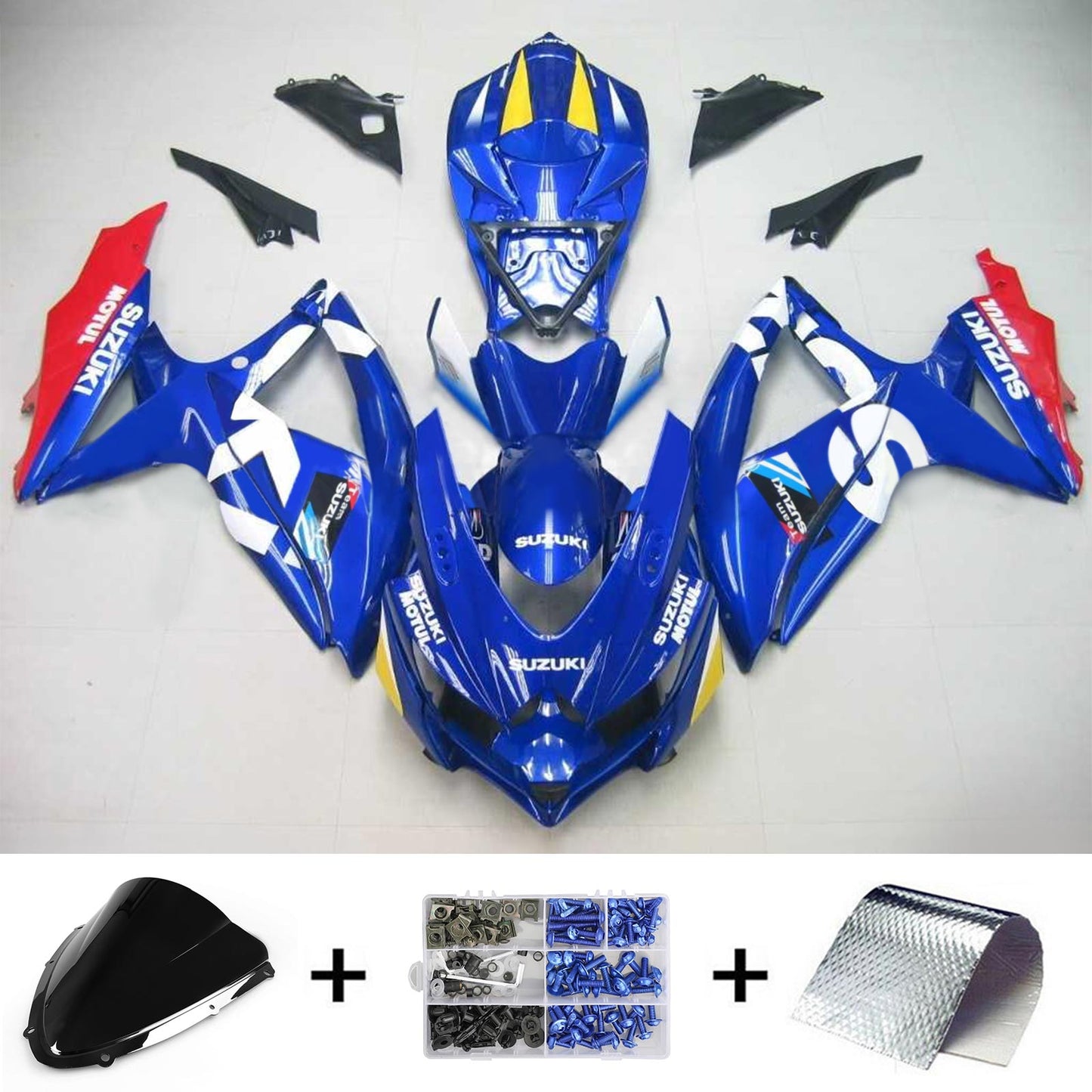 2008-2010 Suzuki GSXR 600/750 K8 Amotopart Injection Fairing Kit Bodywork Plastic ABS #130