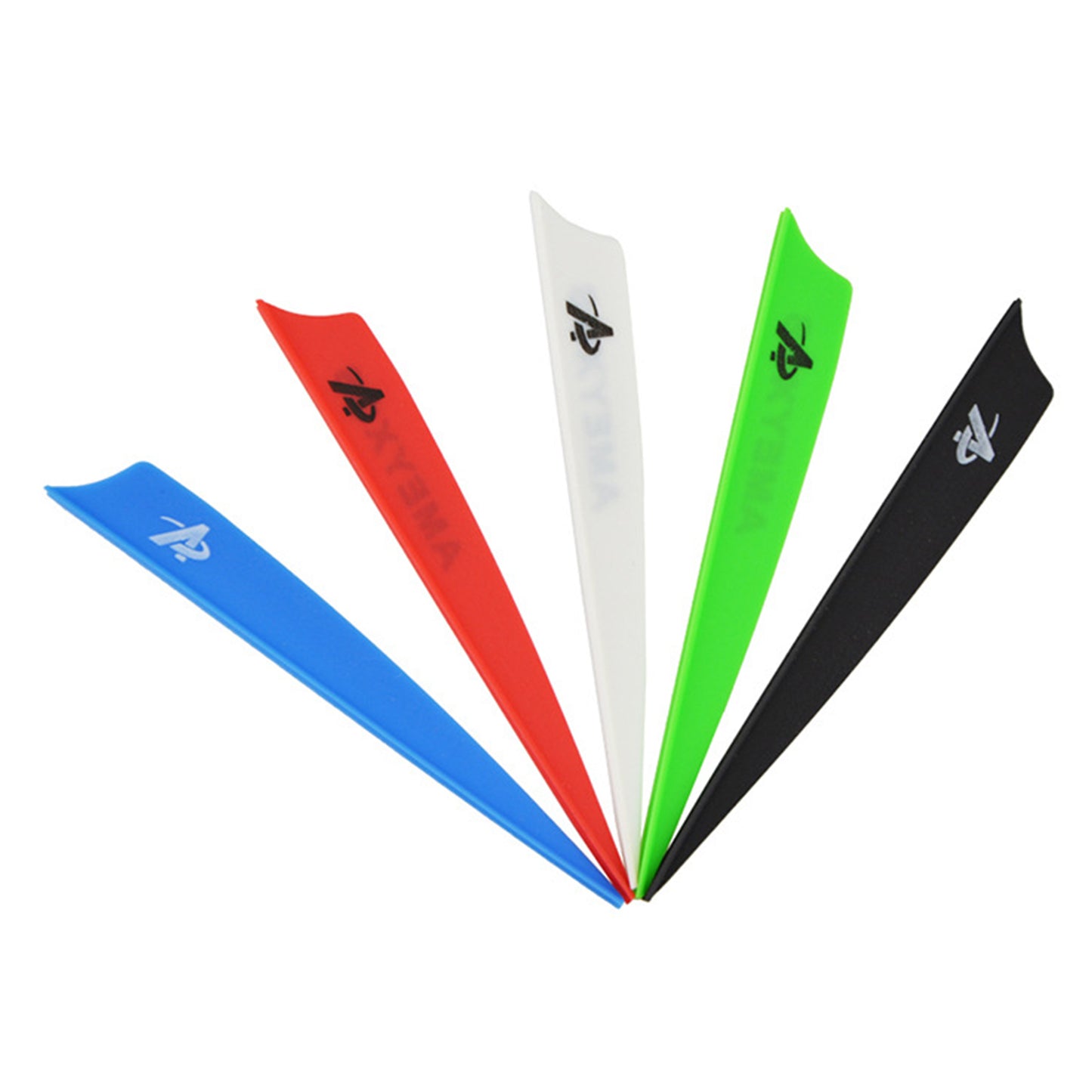 50pcs 2" 3" 4" Archery Plastic Vanes Arrow Feathers Rubber Fletches Fletching