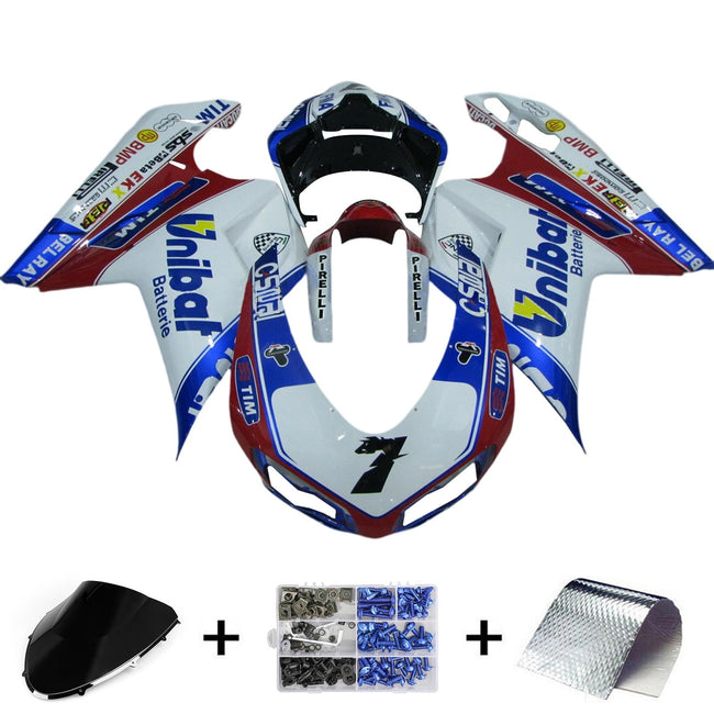 2007-2011 Ducati 1098 1198 848 Fairing Kit Bodywork ABS