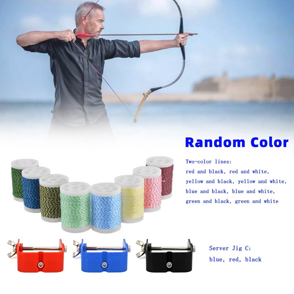 Archery Bowstring Serving Thread Cord Line Bow String Server Jig Tool