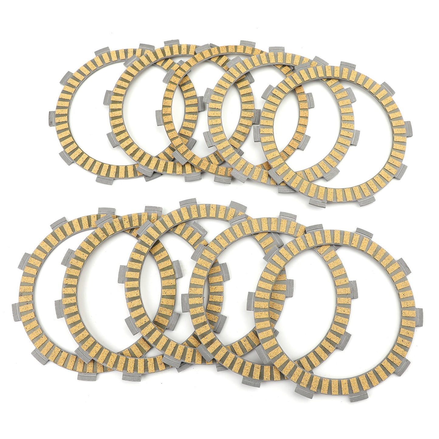 Clutch Plate Kit - Friction Plates For Suzuki GSF1200 Bandit 1200 1996-2005 GSF1200S Bandit S 1996-2006 GSR750 L1/L2/L3 2011-2014 GSXR750 T/V/W/X 1997-1999 TL1000 SV/SW 1997-1998 GS1200 SSK1/ZK1 (GV78A) 2001 GSX1200 FSW/FSX Inazuma 1998-1999