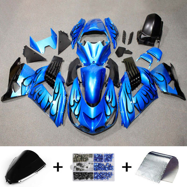 2006-2011 Kawasaki ZX14R Injection Fairing Kit Bodywork Plastic ABS#116