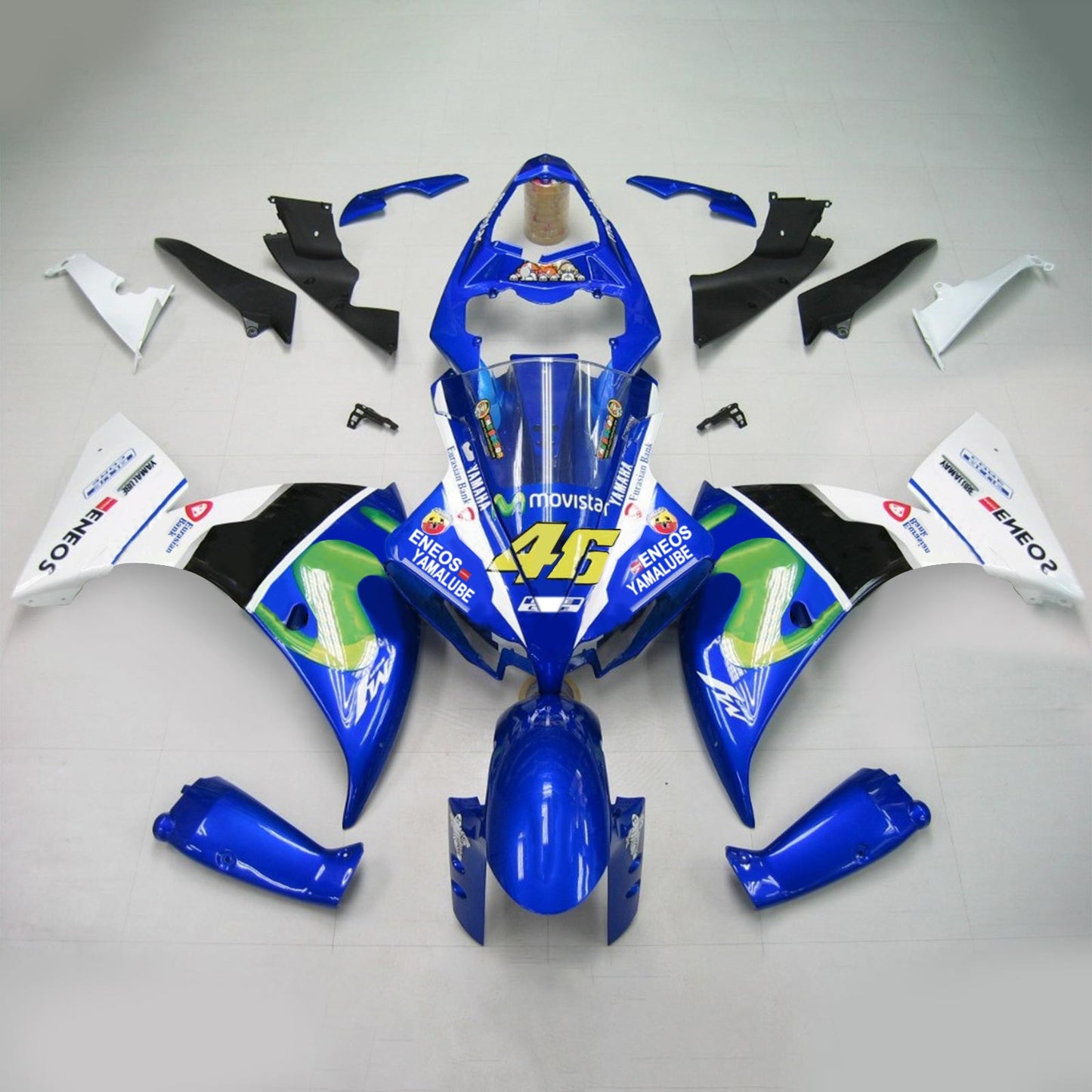 2012-2014 Yamaha YZF 1000 R1 Injection Fairing Kit Bodywork Plastic ABS #129