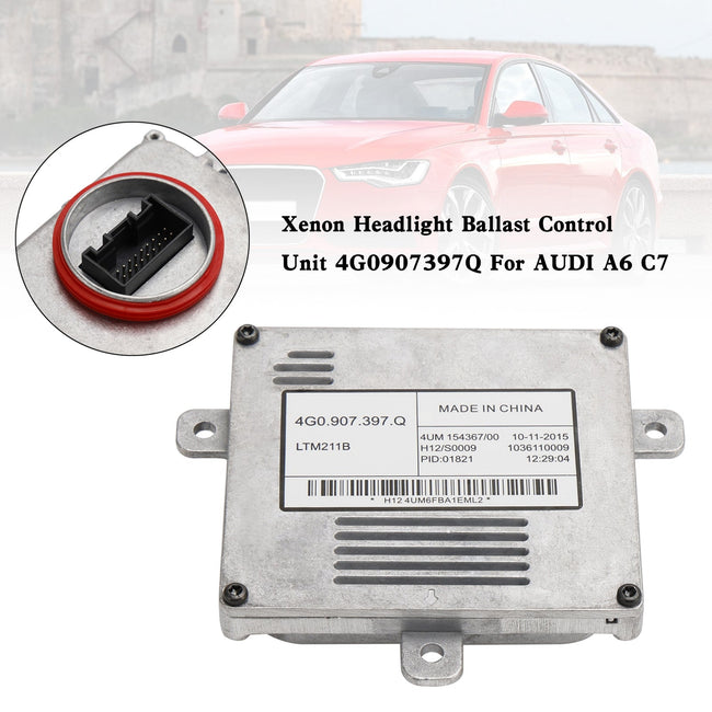 2015- VW Caddy Skoda SuperB 3V Xenon Headlight Ballast Control Unit 4G0907397Q