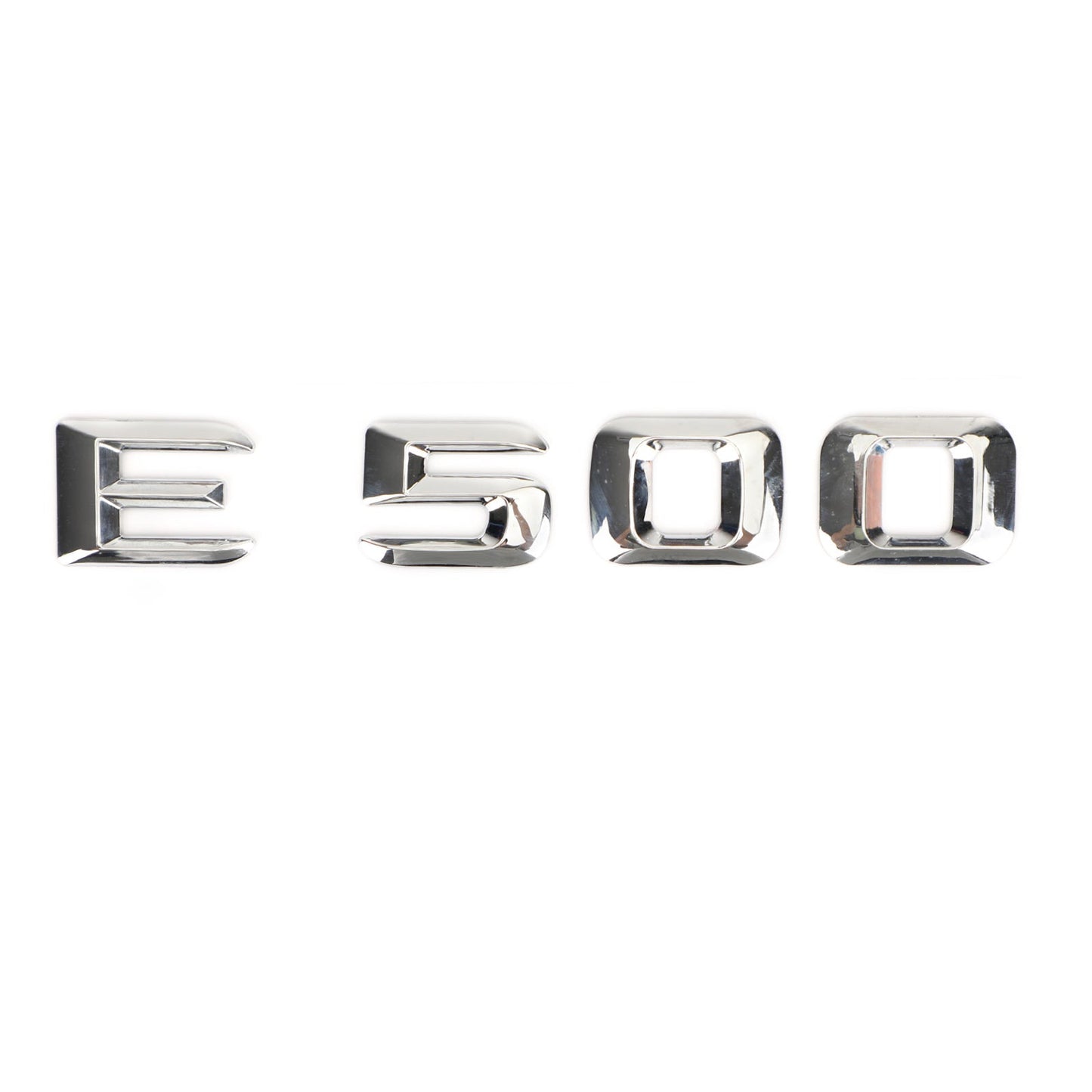 Rear Trunk Emblem Badge Nameplate Decal Letters Numbers Fit Mercedes E500 Chrome