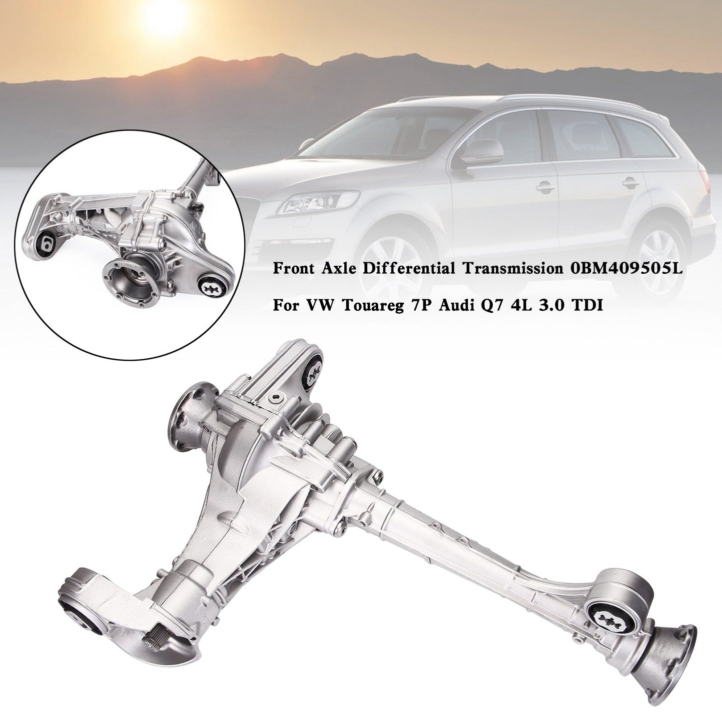 2011-2018 VW Touareg 7P 3.0 TDI Front Axle Differential Transmission 0BM409505L
