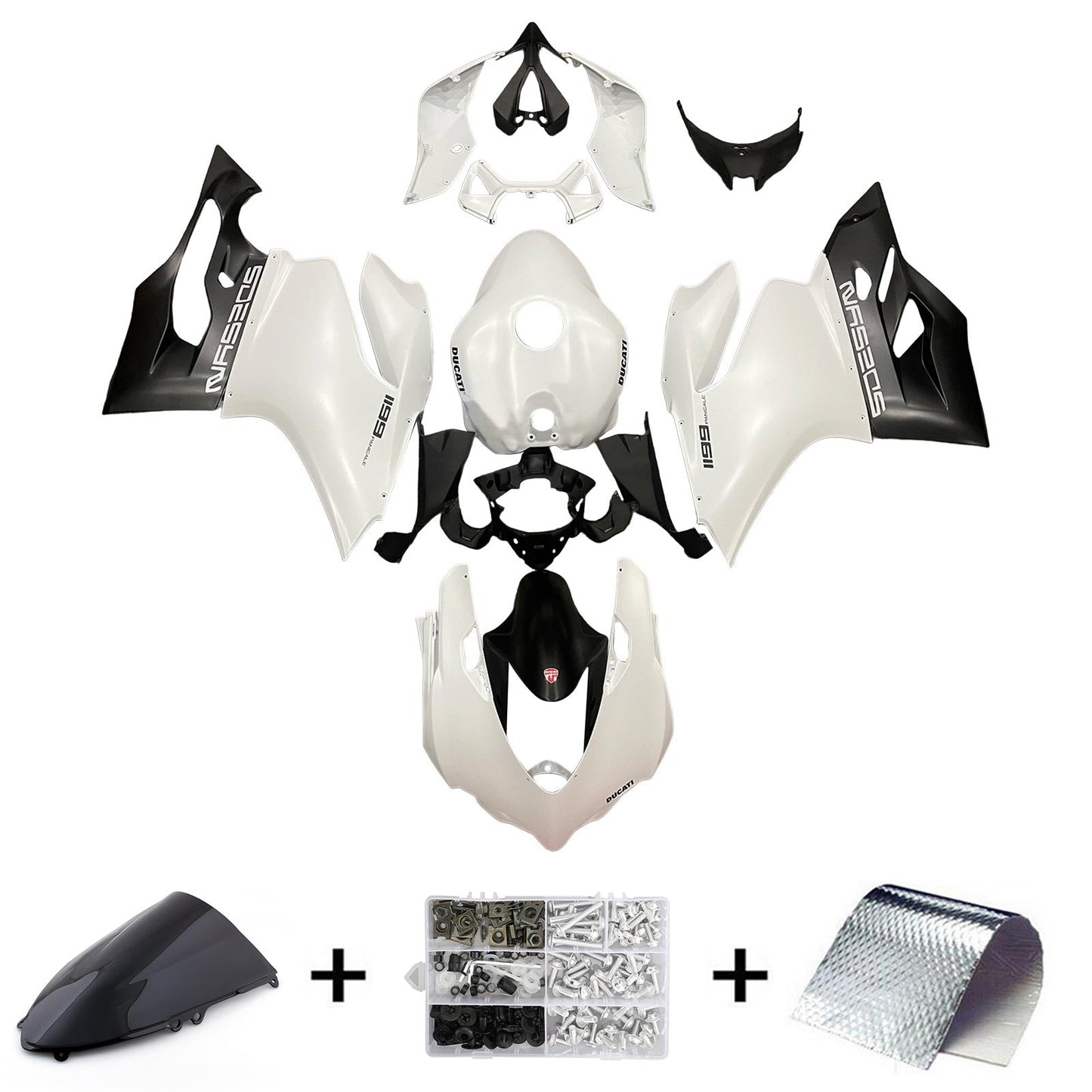 2012-2015 Ducati 1199 899 Injection Fairing Kit Bodywork Plastic ABS#112