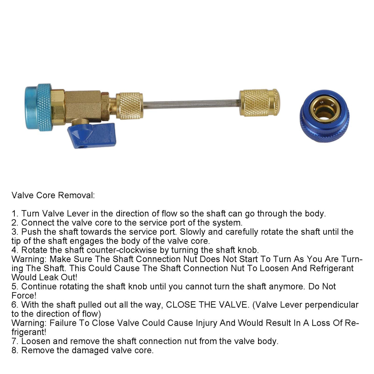AC R134A R1234YF Automotive Valve Core Remover And Installer Tool Set