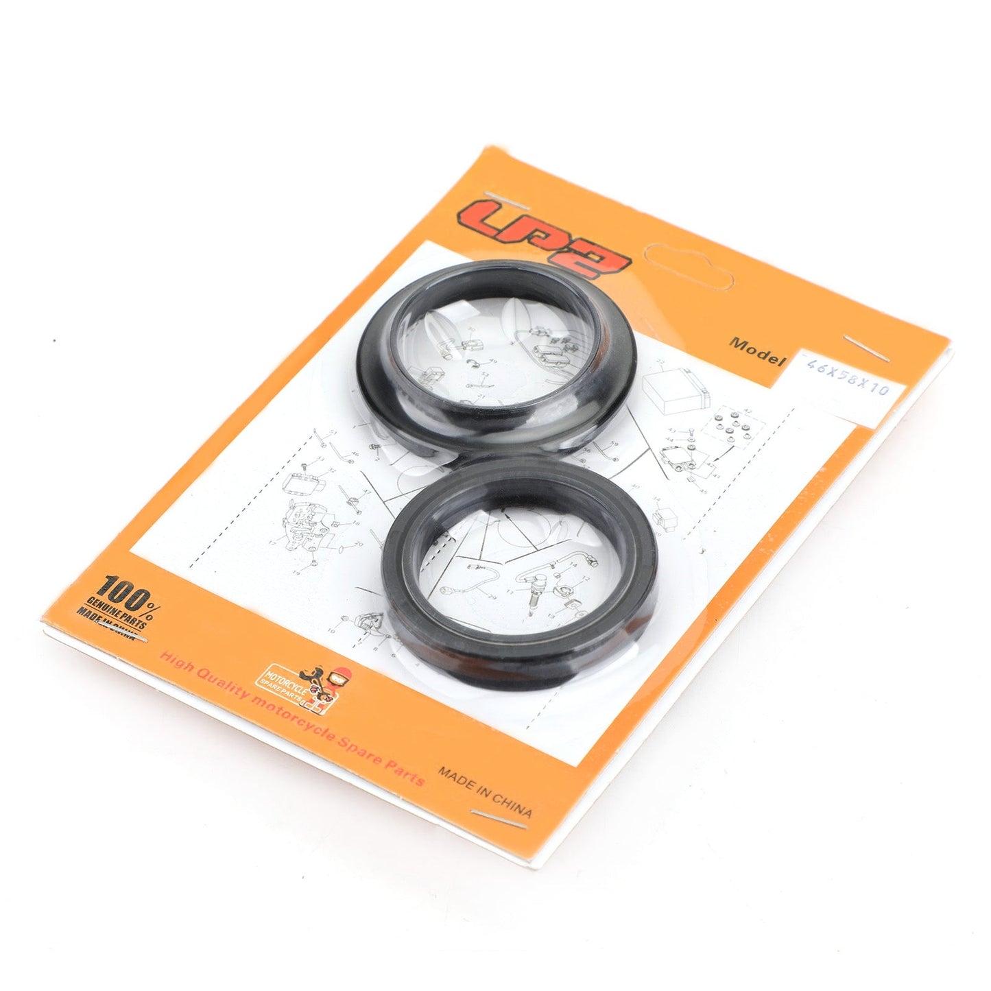 Fork Seal Dust Kit for Kawasaki ZX600 ZX636 Ninja ZX-6R ZZ-R600 ZX-9R 1998-2008