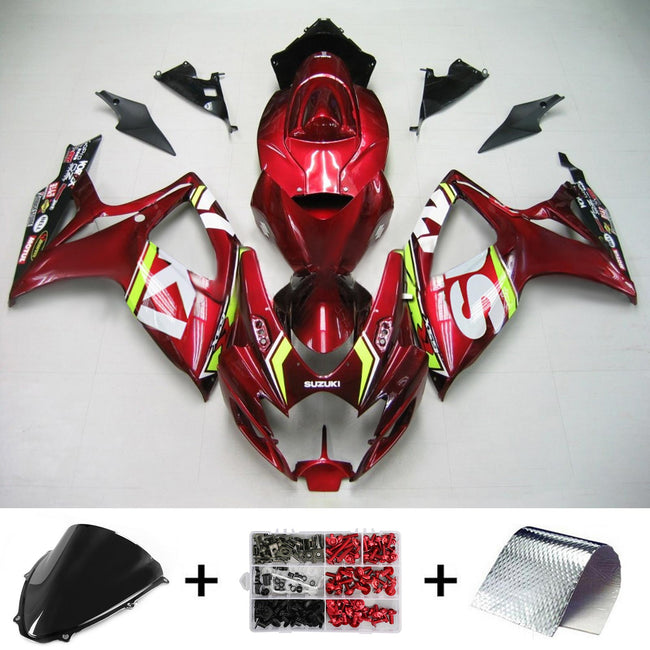 2006-2007 Suzuki GSXR 600/750 K6 Amotopart Injection Fairing Kit Bodywork Plastic ABS #134