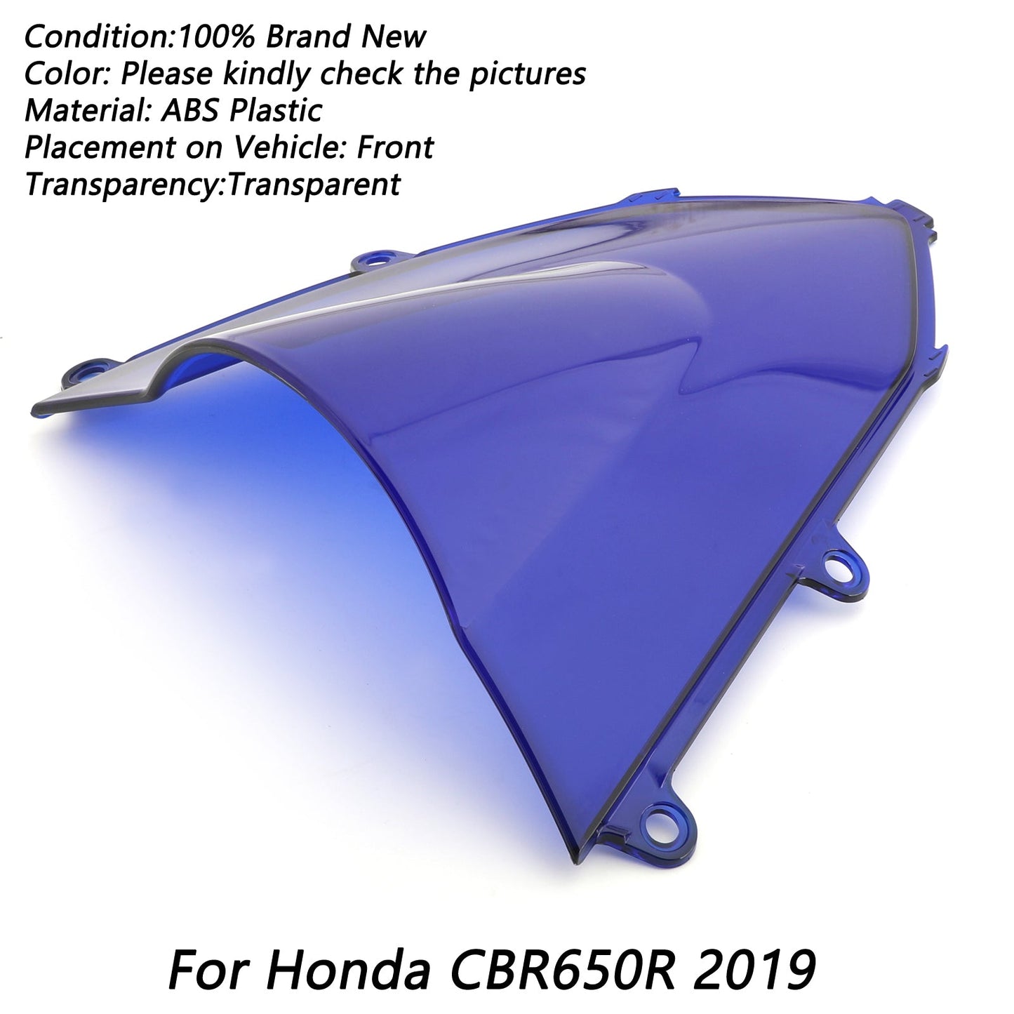 1x ABS Motorcycle Windshield Windscreen For Honda CBR650R CBR 650 R 2019-2022