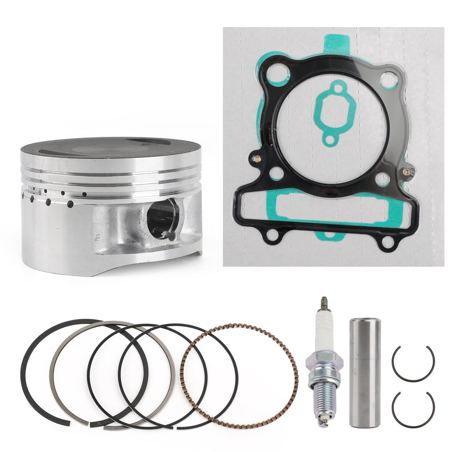Piston Rings Gasket Spark Plug Kit Set For Yamaha Warrior 350 YFM 350 X 1987-2004